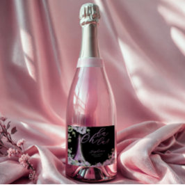 Parisian Oh La La Bridal Shower スパークリングワインラベル