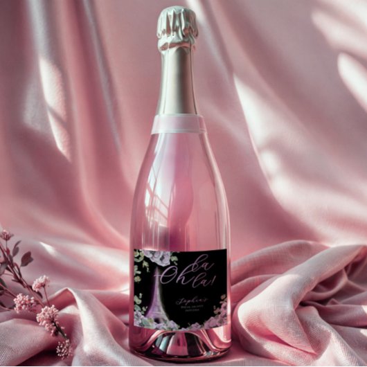 Parisian Oh La La Bridal Shower スパークリングワインラベル