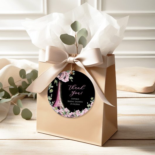 Parisian Oh La La Bridal Shower フェイバータグ