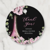 Parisian Oh La La Bridal Shower フェイバータグ (正面)