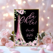 Parisian Oh La La Bridal Shower 台座サイン