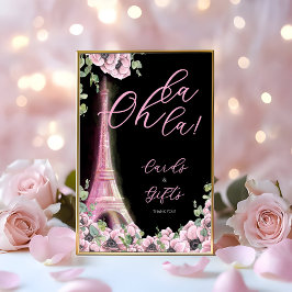 Parisian Oh La La Bridal Shower 台座サイン