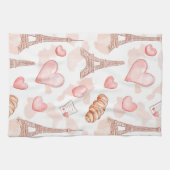 Parisian Romance Valentine キッチンタオル (横)