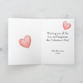 Parisian Romance Valentine ノートカード (内部)