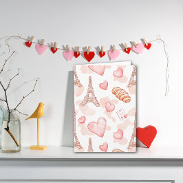 Parisian Romance Valentine ノートカード