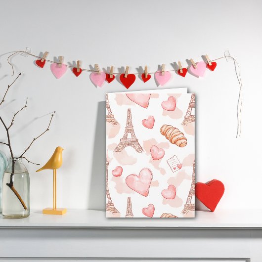 Parisian Romance Valentine ノートカード