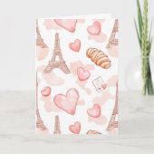 Parisian Romance Valentine Blank ノートカード (正面)