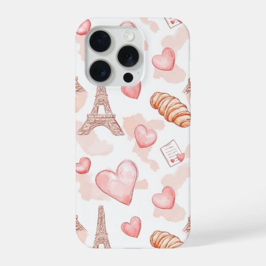 Parisian Romance Valentine iPhoneケース (裏面)