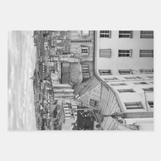 Parisian Rooftops - Wrapping Paper Sheet Set of 3 ラッピングペーパーシート