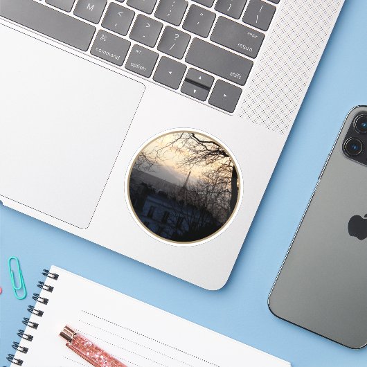 Parisian Sadness - v2 シール (ノートパソコンとiPhone)