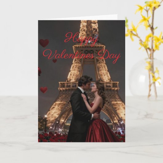 Parisian Valentines Day カード (黄色い花)