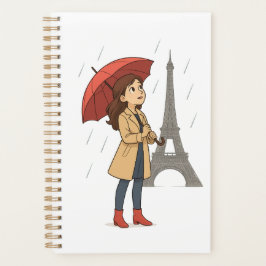 Parisian Wonder" – Dziewczyna z parasolką pod Wież プランナー手帳