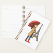 Parisian Wonder" – Dziewczyna z parasolką pod Wież プランナー手帳 (ディスプレー)