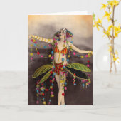 Parisienneのカジノのダンサー カード (黄色い花)