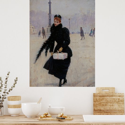 Parisienne Place de la Concorde ポスター (キッチン)