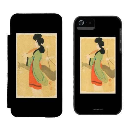 ParisParis、フランスの日本のな女性の眺め Incipio iPhoneウォレットケース (並び)