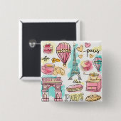 Paris's Stuff 缶バッジ (正面&裏面)