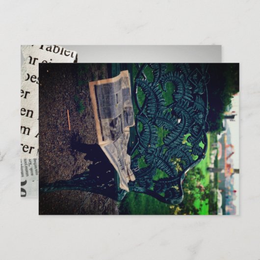 Park Bench ポストカード (正面/裏面)