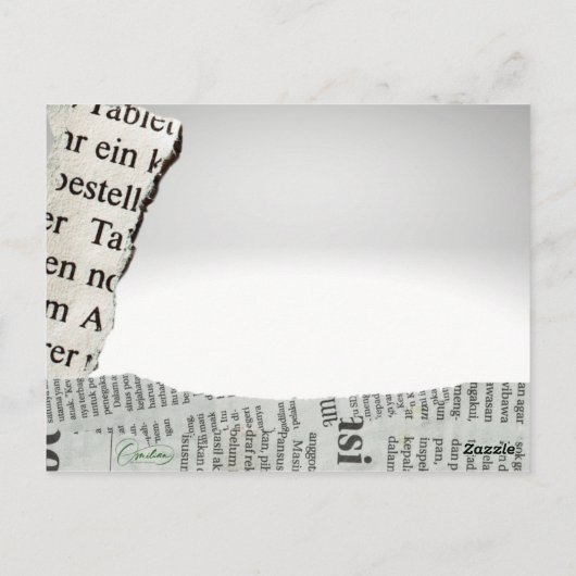 Park Bench ポストカード (裏面)