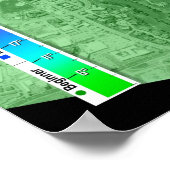 Park City 3dSkiMapsポスター ポスター (角)