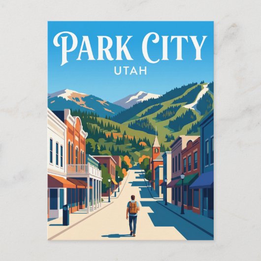 Park City Main Street USA ポストカード (正面)