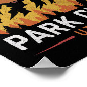 Park City Utah Mountains Ski Hiking Camping Trip S ポスター (角)