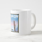 Park city Utah Ski旅行ポスター ジャンボコーヒーマグカップ (正面右)
