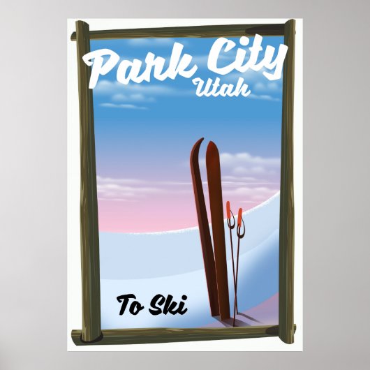 Park city Utah Ski旅行ポスター ポスター (正面)