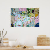 Park Guellモザイクポスター ポスター (キッチン)