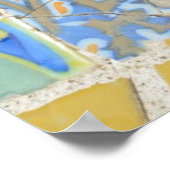 Park Guellモザイクポスター ポスター (角)