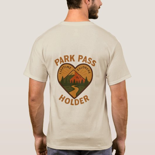 Park Pass Holder Men's Premium Tシャツ (裏面)