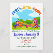 Park Playground Outdoor Picnic Birthday Invitation 招待状 (正面)