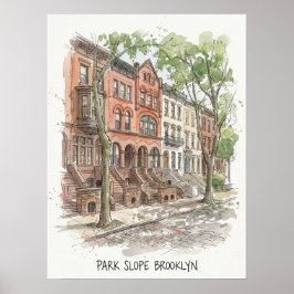 Park Slope Brooklyn New York ポスター