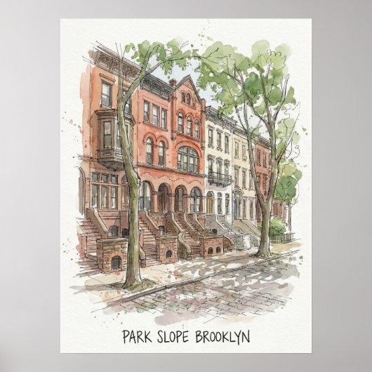 Park Slope Brooklyn New York ポスター (正面)