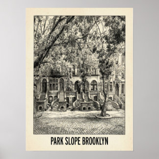 Park Slope Brooklyn New York ポスター