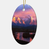 Park Torres Del Paine Serranoの川チリ セラミックオーナメント (左)