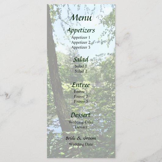Park With Bridge in Distance結婚's Menu メニュー (正面)