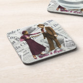 Parkerおよびクライドの魅力的な手押し車 コースター (左側)