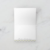 Parkerのメッセージカード-黄色および灰色 ノートカード (内部)