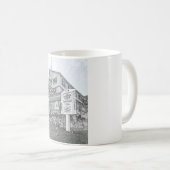 Parkerの家のスケッチ-ジャージーの海岸 コーヒーマグカップ (正面右)