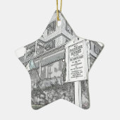 Parkerの家のスケッチ-ジャージーの海岸 セラミックオーナメント (左)