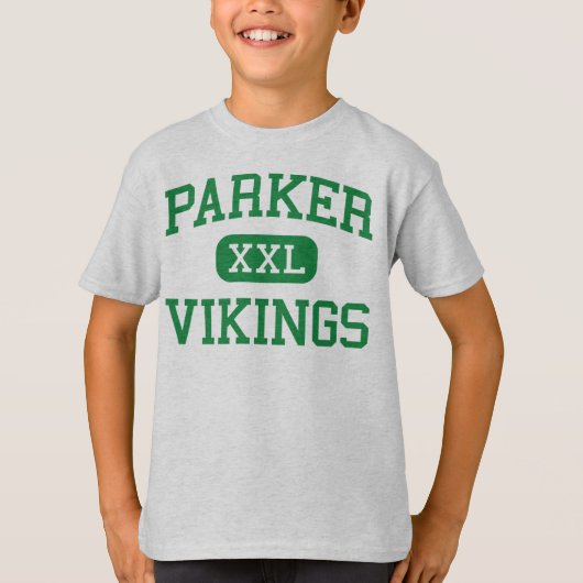 Parker -バイキング-高Janesvilleウィスコンシン Tシャツ (正面)
