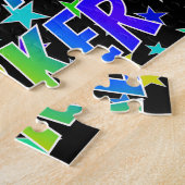 "PARKER"名、おもしろい"ハッピーバースデー" ジグソーパズル (側面)