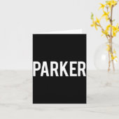 Parker - Cool New Funny Name Fan Gift Tee  カード (黄色い花)