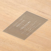 Parker Formal Landscape Wedding Invitation アクリル招待状 (レイダウン)