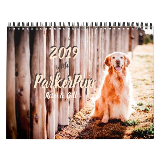 ParkerPup、Reser及びえらとの2019年 カレンダー (カバー)