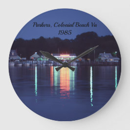Parker's, Colonial Beach Virginia,  ラージ壁時計