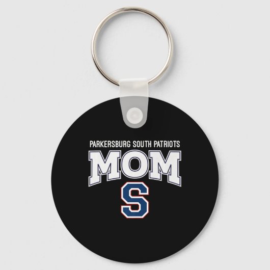 Parkersburg South PatriotsロゴMom Hs キーホルダー (正面)