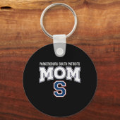 Parkersburg South PatriotsロゴMom Hs キーホルダー (正面)