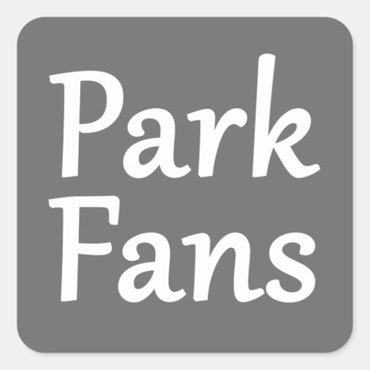 ParkFansステッカー スクエアシール (正面)